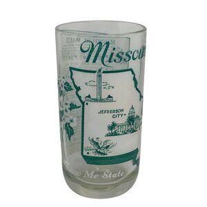 Vintage "Show Me State" Missouri Peanut Butter Glass State Song Souvenir Tumbler